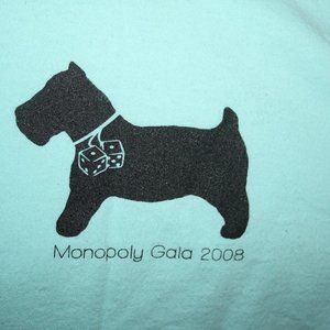 Monopoly Gala 2008 Tee Shirt Scott Terrier XL
